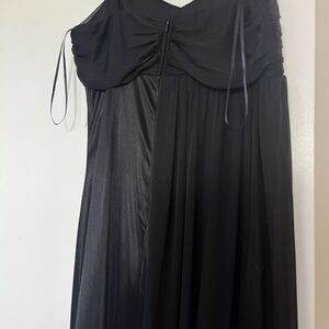 EXOTIK Long Black Evening Cocktail Formal Dress
